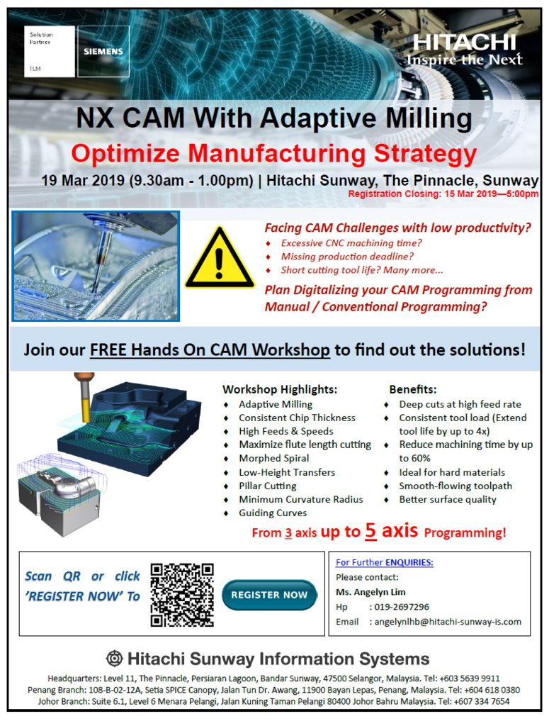 NX CAM Adaptive Milling - Optimize Manufacturing Strategy Workshop