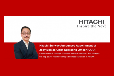 Hitachi Sunway Announces Appointment of Joey Mak as Chief Operating Officer (COO)